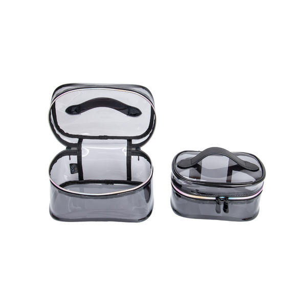 حقيبة مستحضرات التجميل المزدوجة