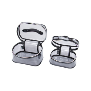 حقيبة مستحضرات التجميل المزدوجة